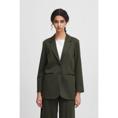 Ichi Women’s Kate Blazer Forest Night | Ihkate Sus Oversize Bl