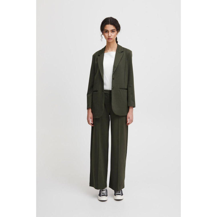 Ichi Women’s Kate Blazer Forest Night | Ihkate Sus Oversize Bl