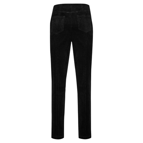 Robell Women’s Fine Cord Trousers Bella 73cm | 52457 54363 | Col-90 Black