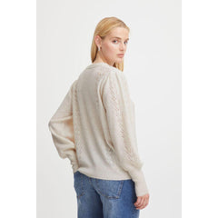 Ichi Women’s Jumper | Cloud Dancer Ihkamara LS7