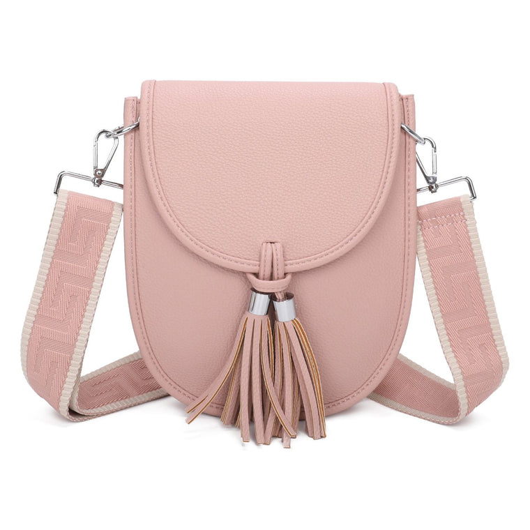 Bags Women’s Medium Tassel Cross body Bag | Pink JM1252