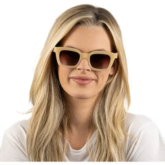 Soek Sunglasses Women’s Zahra Nude | Brown Gradient Lens | Maple Arms