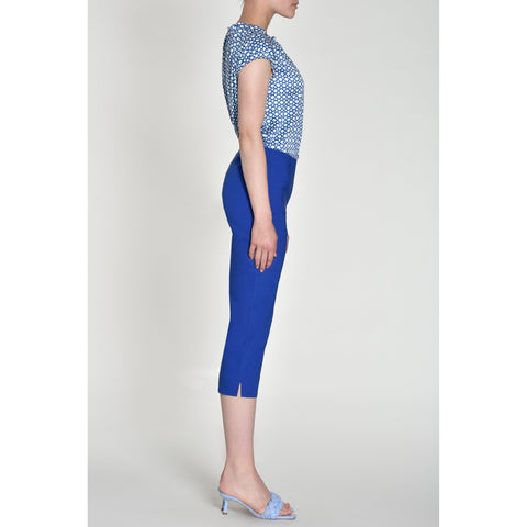 Robell Women’s Capri Trousers Marie 07 55cm | 51576 5499 | Col - 67 Blue