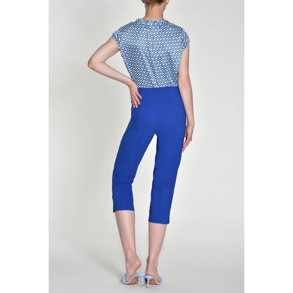 Robell Women’s Capri Trousers Marie 07 55cm | 51576 5499 | Col - 67 Blue