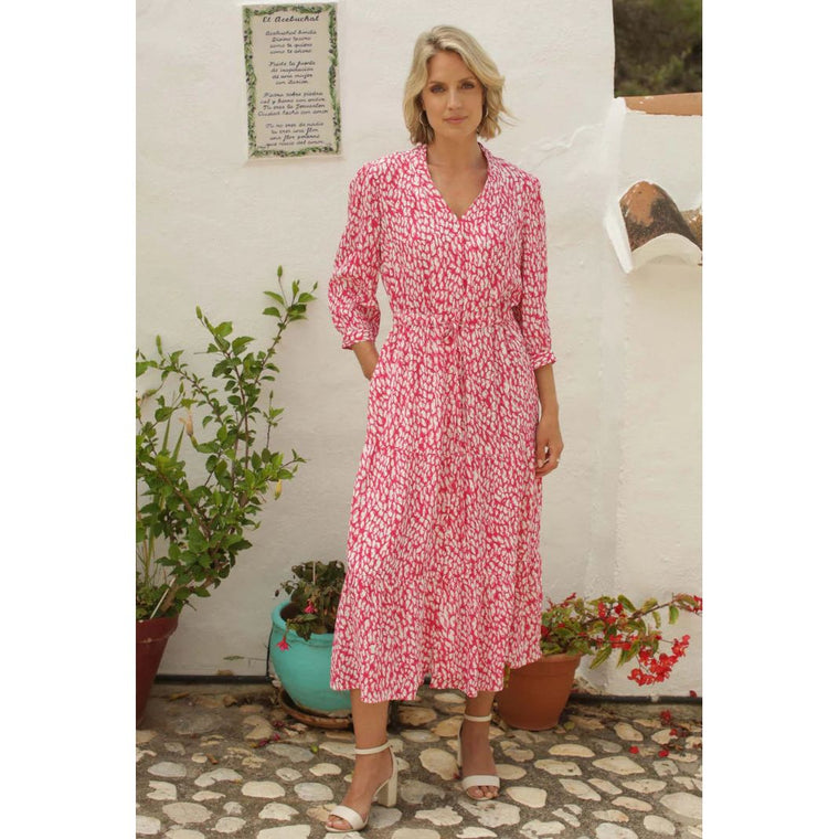 Pomodoro Women’s Santorini Midi Dress | Pink 62406