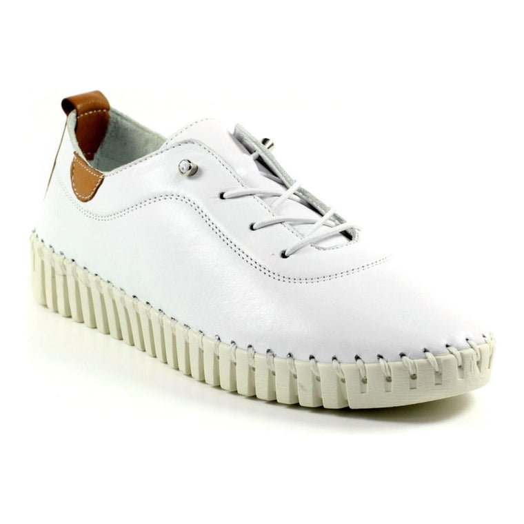 Lunar Women’s Flamborough Leather Shoe | White FLM011 WT