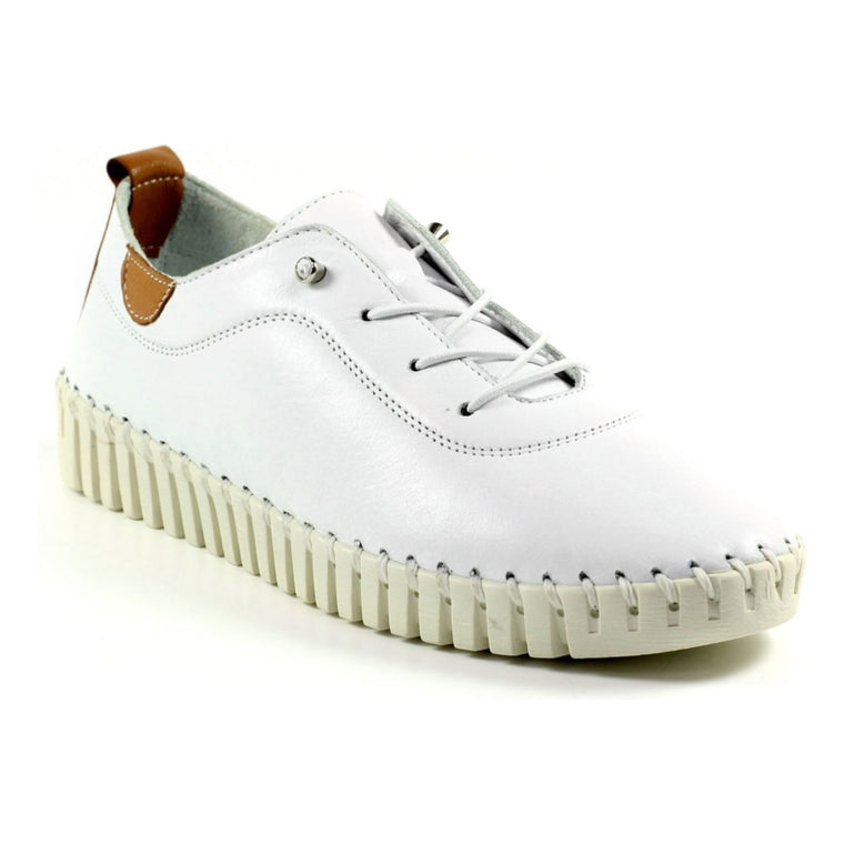 Lunar Women’s Flamborough Leather Shoe | White FLM011 WT