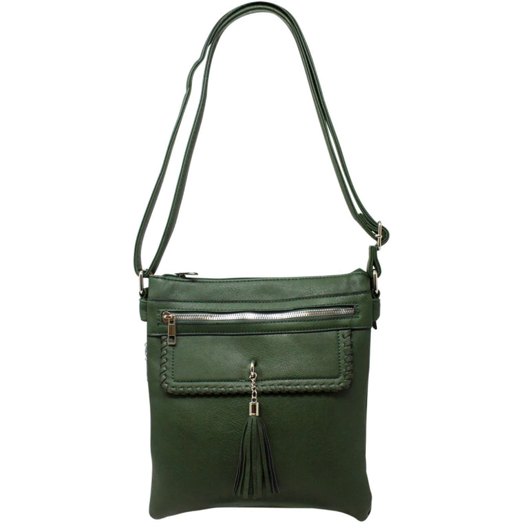 Bags Women’s Crossbody Braided Bag | Green 20312