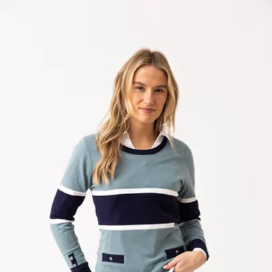 Marble Women's Sweater Navy / Sea foam | 7996 223