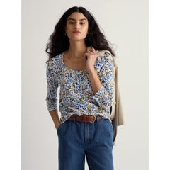 Seasalt Women's Penhollow Top - Woodland Floral Chalk