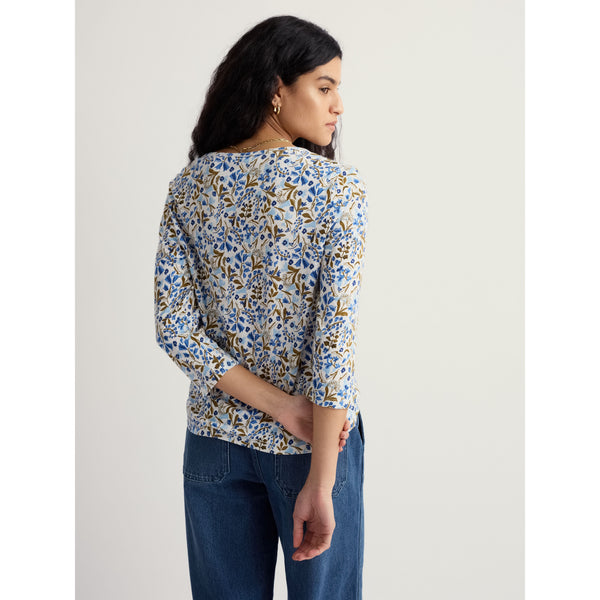 Seasalt Women's Penhollow Top - Woodland Floral Chalk