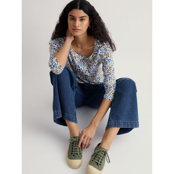 Seasalt Women's Penhollow Top - Woodland Floral Chalk