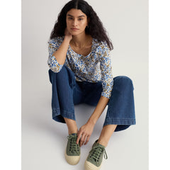 Seasalt Women's Penhollow Top - Woodland Floral Chalk