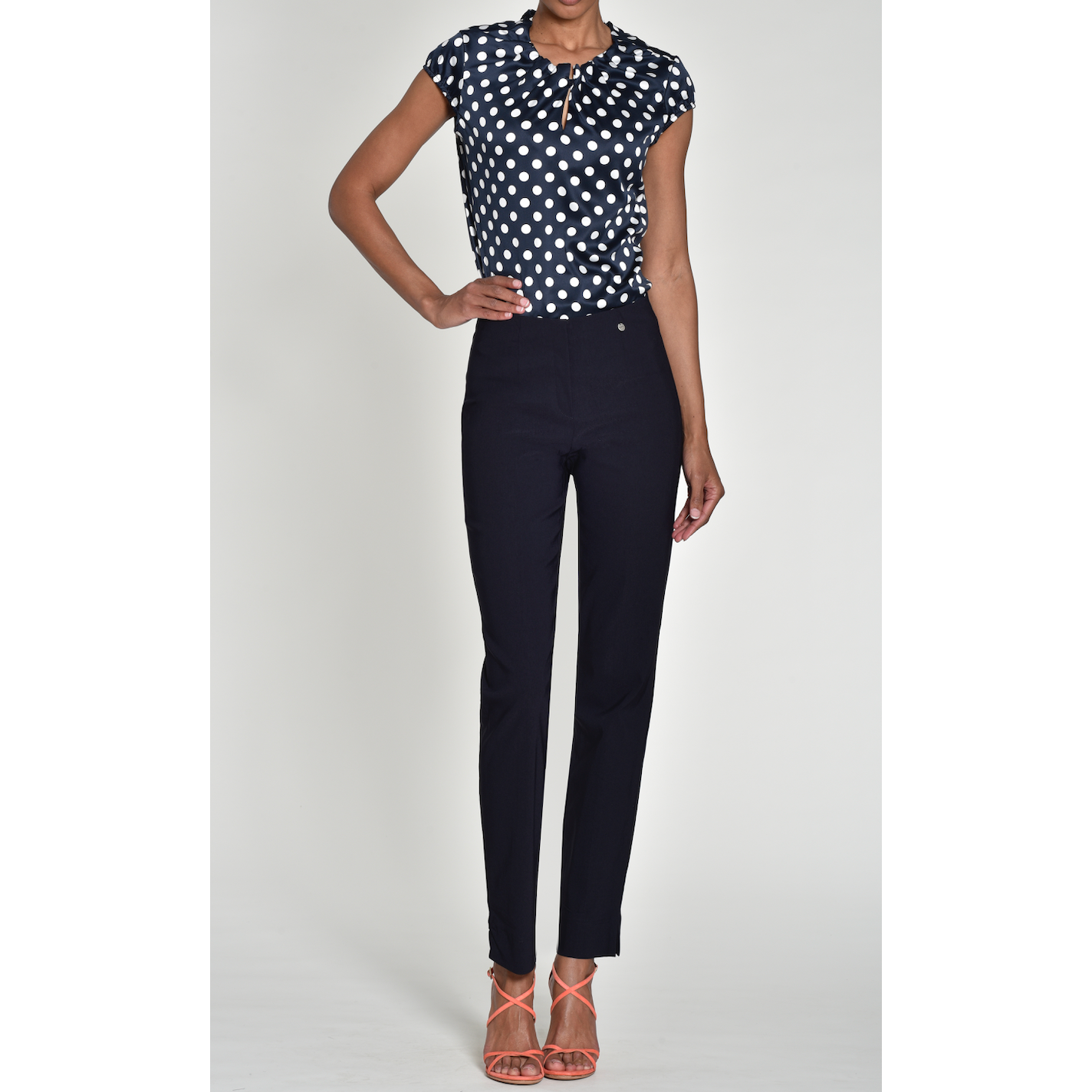 Robell Women's Trousers Marie 73cm | 51412 5499 | Col - 69 Navy