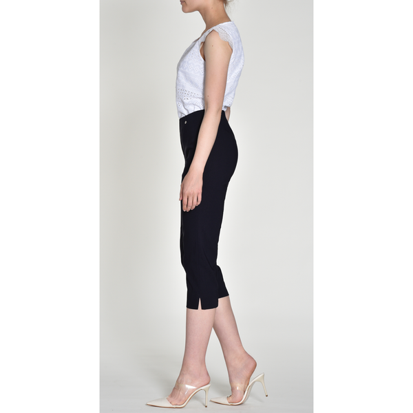 Robell Women’s Capri Trousers Marie 07 55cm | 51576 5499 | Col -  69 Navy