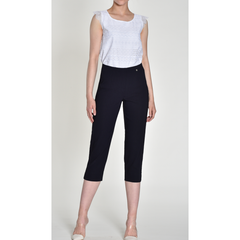 Robell Women’s Capri Trousers Marie 07 55cm | 51576 5499 | Col -  69 Navy