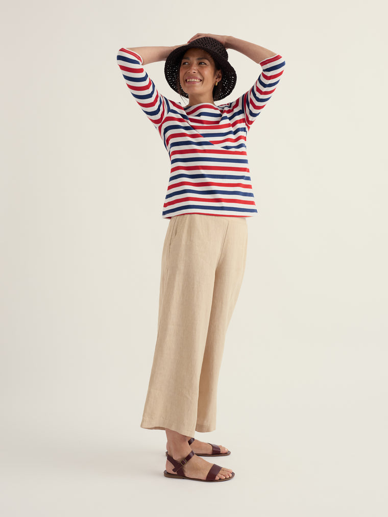 Seasalt Women’s Sailor Top Regular Duet - Scallion Brick