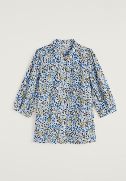 Seasalt Womens Hope Cottage Blouse | Woodland Floral Chalk