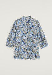 Seasalt Womens Hope Cottage Blouse | Woodland Floral Chalk