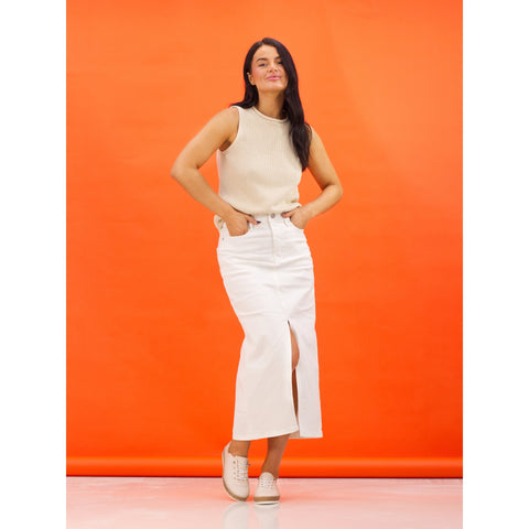 Lunar Women's Leather Plimsole Evie | Cream