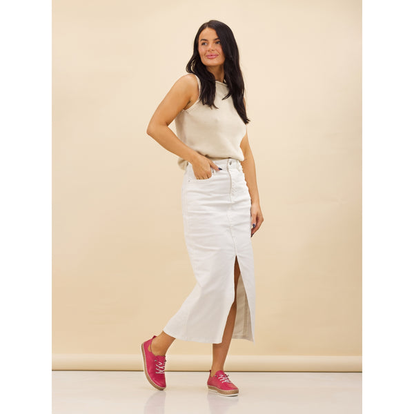 Lunar Womens Leather Plimsole Evie | Raspberry