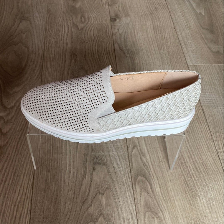 Shoes Women’s New Grey Diamanté Pumps | WA54 130 Grey