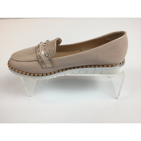 Shoes Beige Patent Loafers | WA54-05