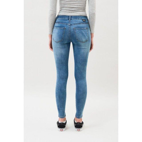 Dr Denim Women's Jeans | Blue Lexy Light Stone Destroyed