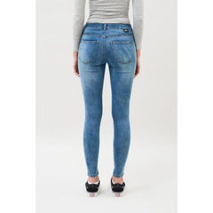 Dr Denim Women's Jeans | Blue Lexy Light Stone Destroyed