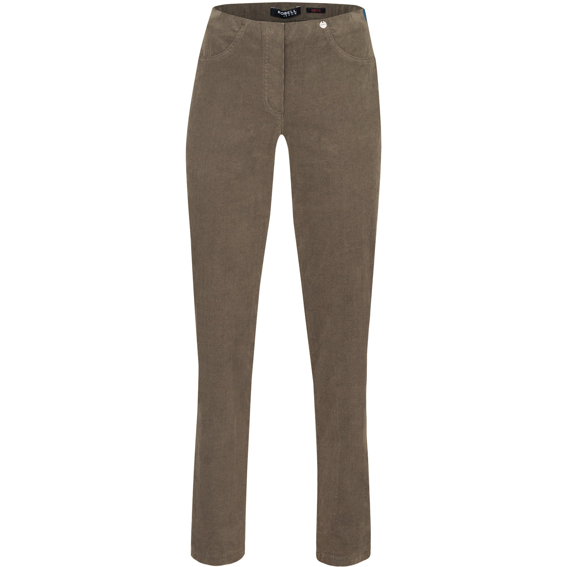 Robell Women's Fine Cord Trousers Bella 78cm| 52457 54363 | Col-17 Taupe