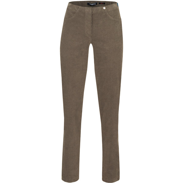 Robell Women's Fine Cord Trousers Bella 78cm| 52457 54363 | Col-17 Taupe