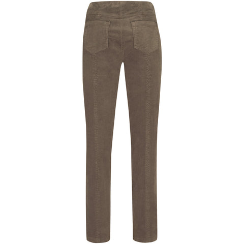 Robell Women's Fine Cord Trousers Bella 78cm| 52457 54363 | Col-17 Taupe