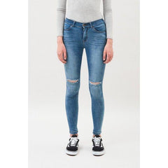 Dr Denim Women's Jeans | Blue Lexy Light Stone Destroyed