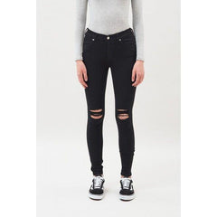 Dr Denim Women's Jeans | Lexy black ripped knees