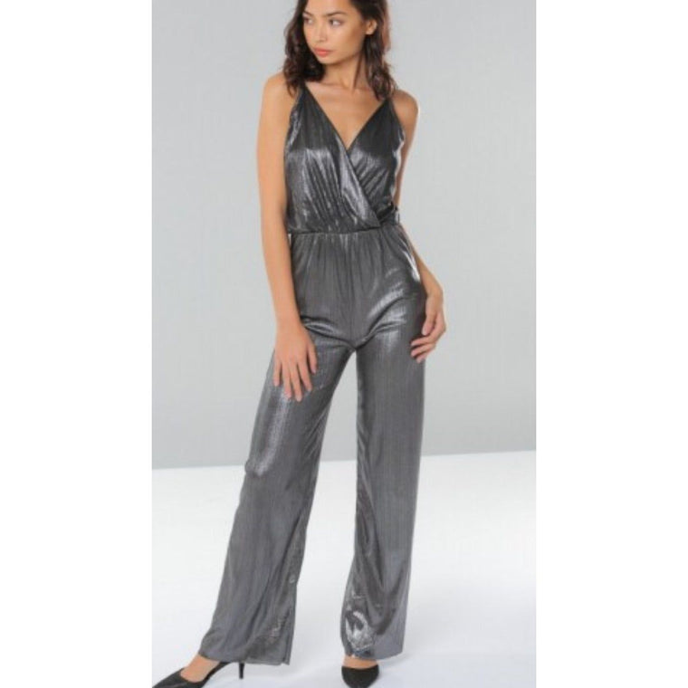 Walg Women's Metallic Jumpsuit