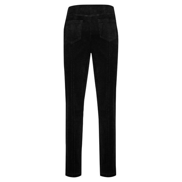 Robell Women’s Fine Cord Trousers Bella 78cm |  52457 54363 | Col - 90 Black