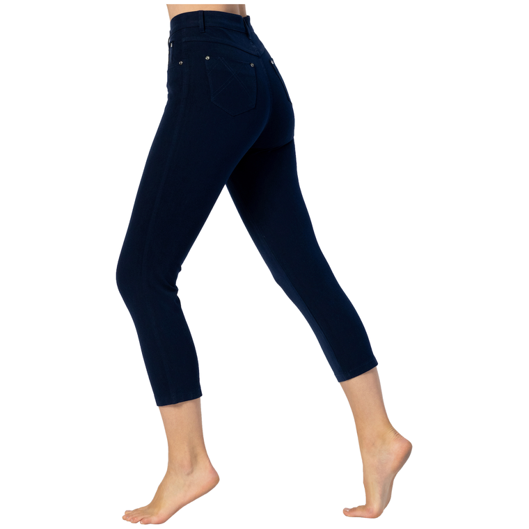 Marble Women's Jeans Cropped Navy | 2412 103