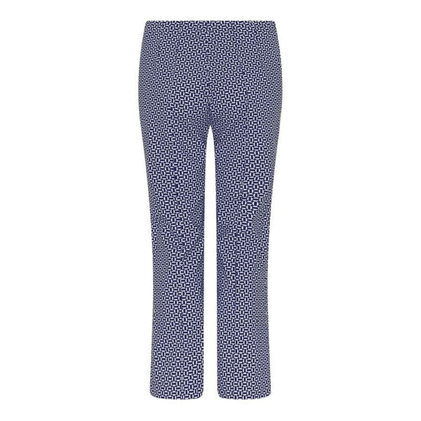 Robell Women's Trousers Joella 09 65cm | 53421 54705 | Col - 69 Navy/white