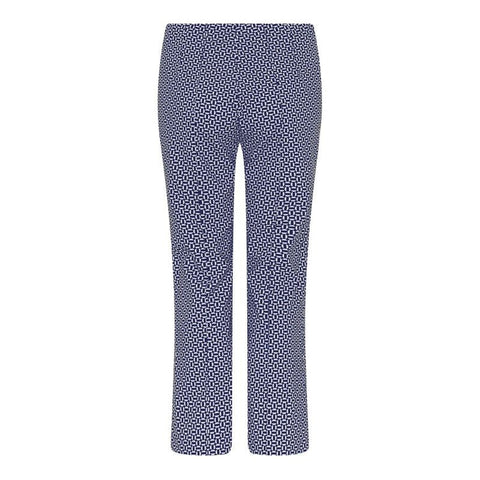 Robell Women's Trousers Joella 09 65cm | 53421 54705 | Col - 69 Navy/white